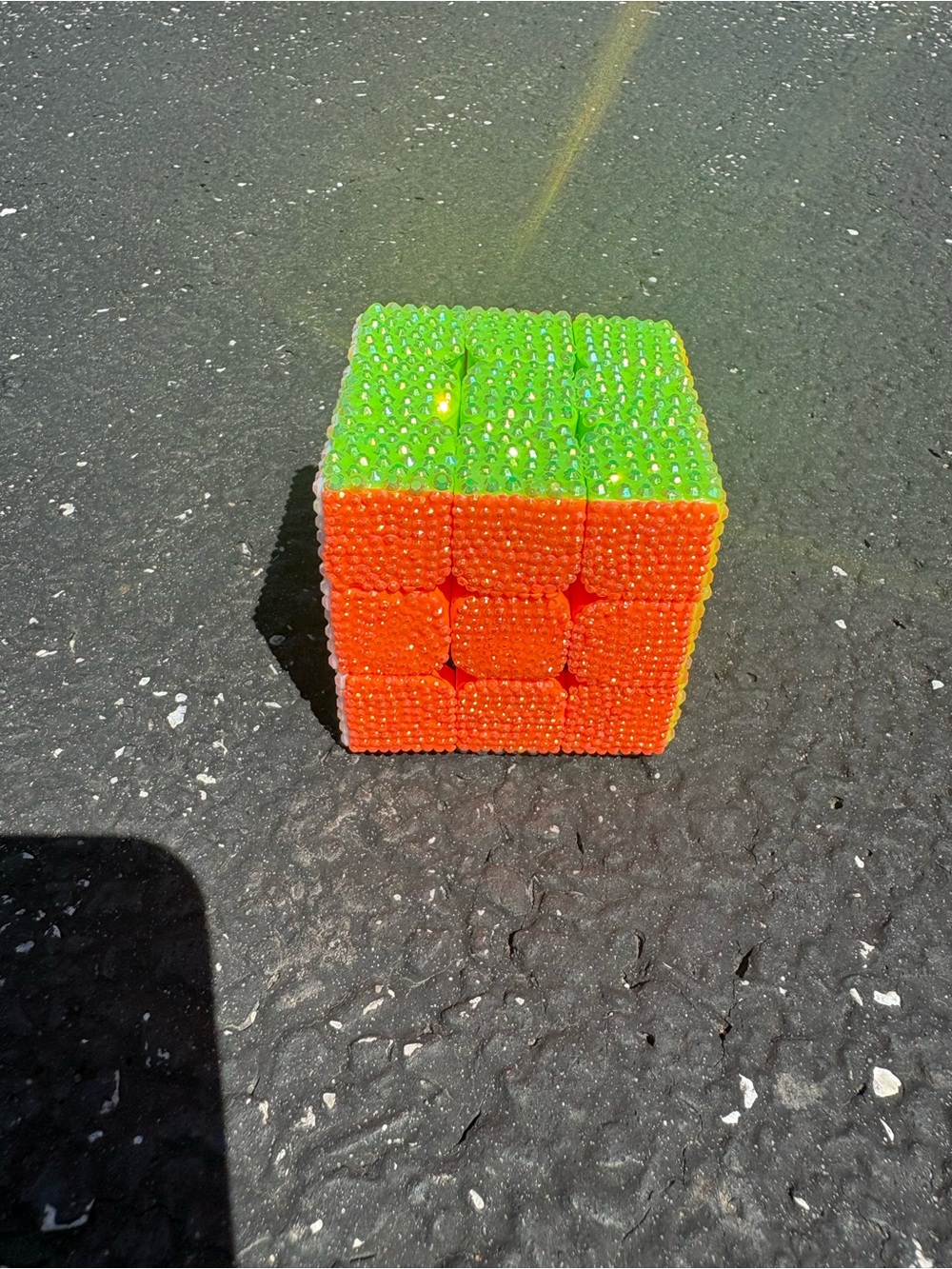 Custom Rhinestone Bling Rubik’s Cube Puzzle ✨ Desk Decor